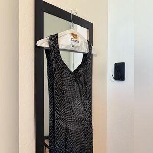 Iconic Vintage Sparkle Halter Formal LulyK NYC Slinky Dress.